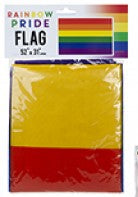 Rainbow Pride Flag with Grommets 52" x 31"