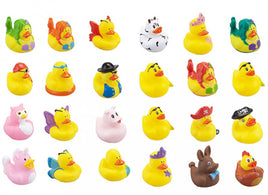 Novelty PVC Duck 2.5" Bulk Packed 72 Assorted