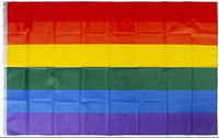 Rainbow Pride Flag with Grommets 52" x 31"