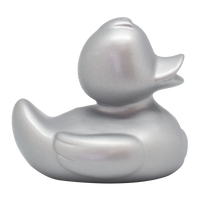 "My Heart" Duck, silver Rubber Duck - Design by Lilalu