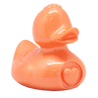 "My Heart" Duck, coppery Rubber Duck - Design by Lilalu