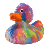 "Rainbow Splash" Duck Rubber Duck - Design by Lilalu