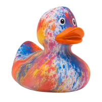 "Rainbow Splash" Duck Rubber Duck - Design by Lilalu