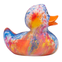 "Rainbow Splash" Duck Rubber Duck - Design by Lilalu