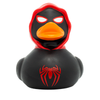 Black Spidy Duck, red Rubber Duck - Design by Lilalu