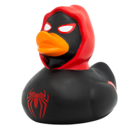 Black Spidy Duck, red Rubber Duck - Design by Lilalu