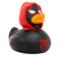 Black Spidy Duck, red Rubber Duck - Design by Lilalu