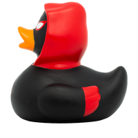 Black Spidy Duck, red Rubber Duck - Design by Lilalu