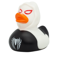 Black Spidy Duck, white Rubber Duck - Design by Lilalu