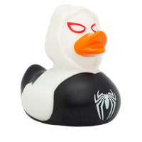 Black Spidy Duck, white Rubber Duck - Design by Lilalu