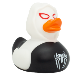 Black Spidy Duck, white Rubber Duck - Design by Lilalu