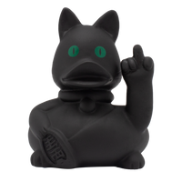 Crazy Cat Duck Rubber Duck - Design by Lilalu