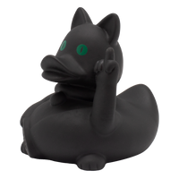 Crazy Cat Duck Rubber Duck - Design by Lilalu