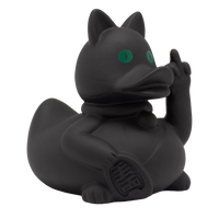 Crazy Cat Duck Rubber Duck - Design by Lilalu