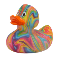 Groovy Duck Rubber Duck - Design by Lilalu