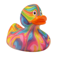 Groovy Duck Rubber Duck - Design by Lilalu