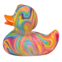 Groovy Duck Rubber Duck - Design by Lilalu