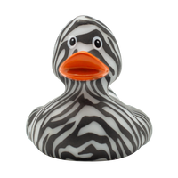 "like a zebra" Duck Rubber Duck - Design by Lilalu