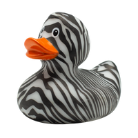 "like a zebra" Duck Rubber Duck - Design by Lilalu