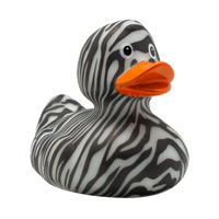 "like a zebra" Duck Rubber Duck - Design by Lilalu