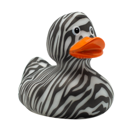 "like a zebra" Duck Rubber Duck - Design by Lilalu