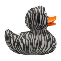 "like a zebra" Duck Rubber Duck - Design by Lilalu