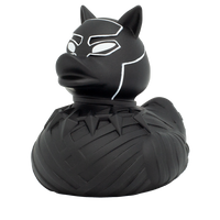 Black Puma Duck Rubber Duck - Design by Lilalu