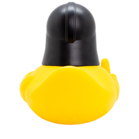 XXL Black Helmet Duck Rubber Duck - Design by Lilalu