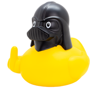 XXL Black Helmet Duck Rubber Duck - Design by Lilalu