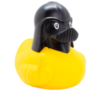 XXL Black Helmet Duck Rubber Duck - Design by Lilalu