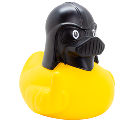 XXL Black Helmet Duck Rubber Duck - Design by Lilalu