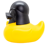 XXL Black Helmet Duck Rubber Duck - Design by Lilalu