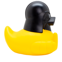 XXL Black Helmet Duck Rubber Duck - Design by Lilalu
