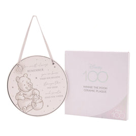 Disney 100 Round Ceramic Plaque - Winnie The Pooh