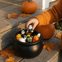 Pumpkin Spiderweb Duck -  5cm Rubber Duck
