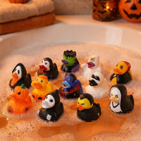 Pumpkin Spiderweb Duck -  5cm Rubber Duck