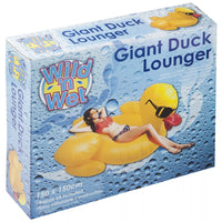 Yellow Duck Lounger with Sunglasses