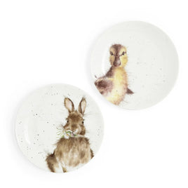 Coupe Plates - Set of  2 (Bunny & Duckling)