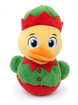 Quack Pack 22cm Plush Duck - Xmas - Elf Duck