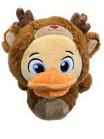 Quack Pack 22cm Plush Duck - Xmas - Reindeer Duck