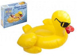 Yellow Duck Lounger with Sunglasses