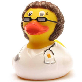 Rubber duck doctor - brunette - rubber duck