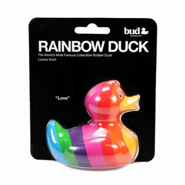 Rainbow Rubber Bud Duck  Personalised Rubber Duck