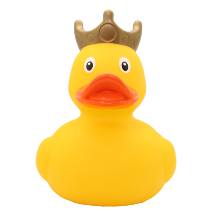 XXL Yellow Rubber Duck with Crown, 25 cm By Lilalu