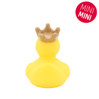 Mini Yellow Rubber Duck with Crown By Lilalu