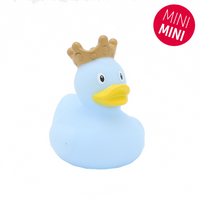 Mini Blue Rubber Duck with Crown By Lilalu