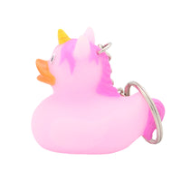 Pink Unicorn Rubber Duck - keyring