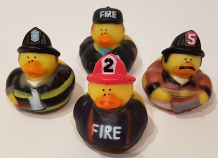 Firefighter Rubber Duckies - Pack of 12 Ducks