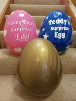 Surprise Egg White Standard - Giant Personalised 14'' 36cm Kids Birthday Christmas Present Easter Egg