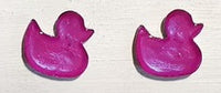 Duck studs - Iridescent purple